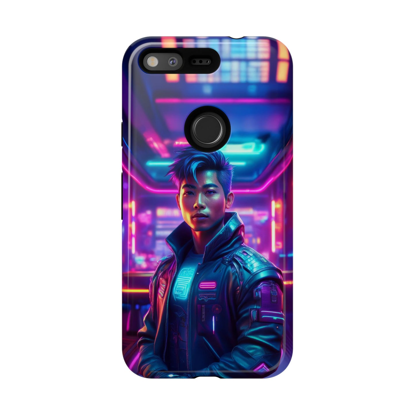 Futuristic Cyberpunk Male Cell Phone Case 012