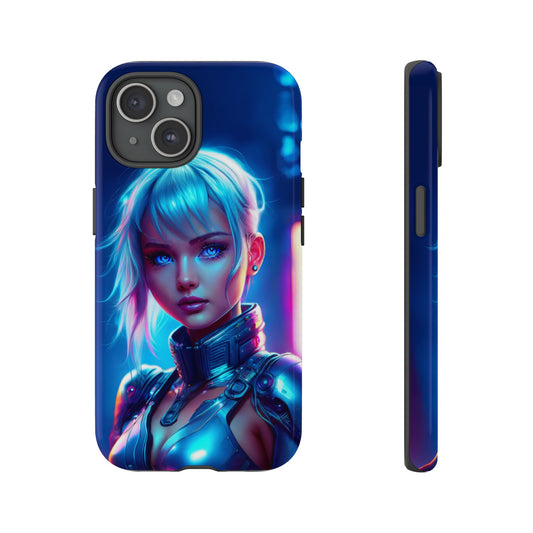 Futuristic Cyberpunk Female Cell Phone Case 013