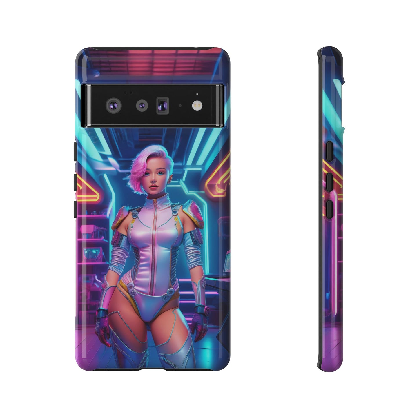 Futuristic Cyberpunk Female Cell Phone Case 002