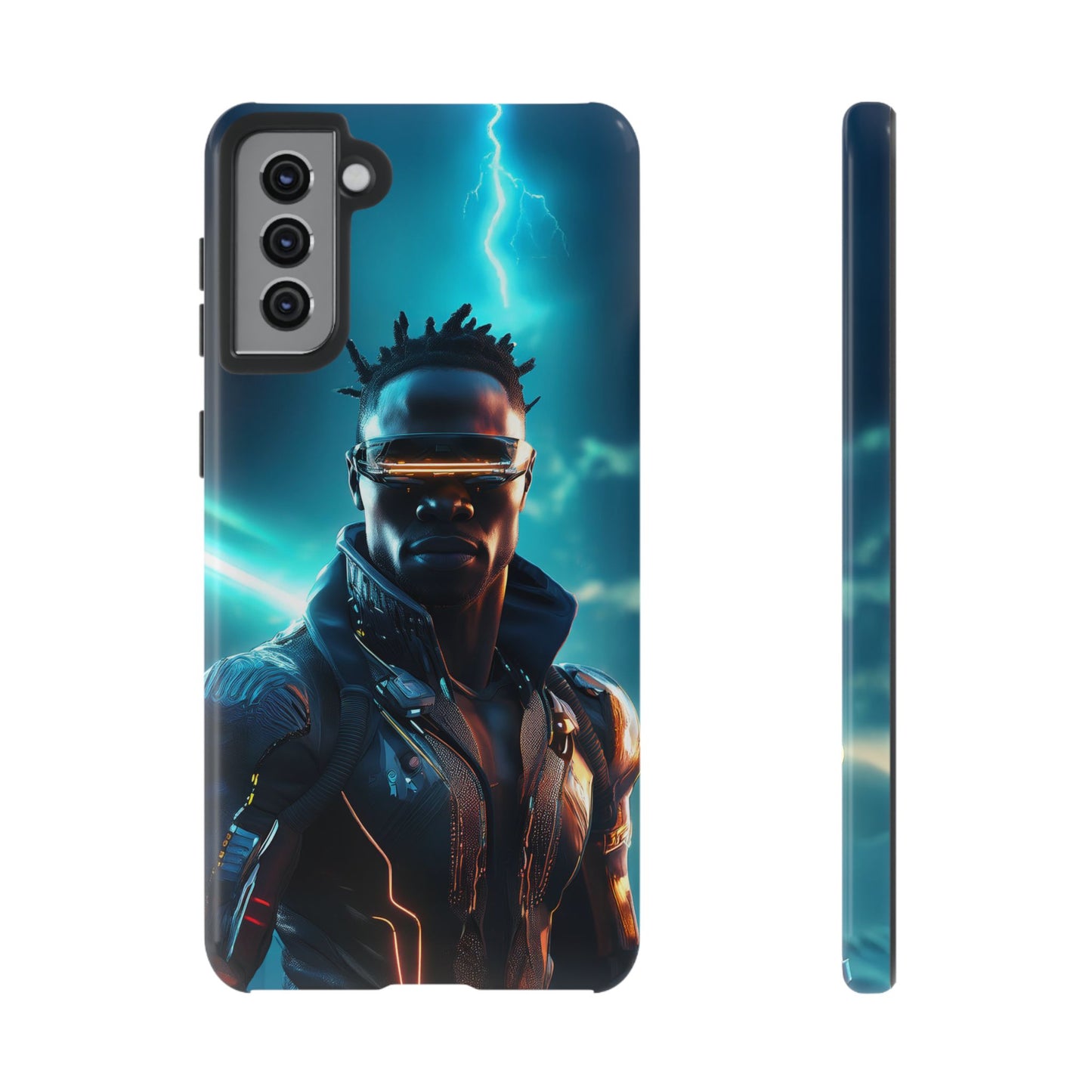 Futuristic Cyberpunk Male Cell Phone Case 014