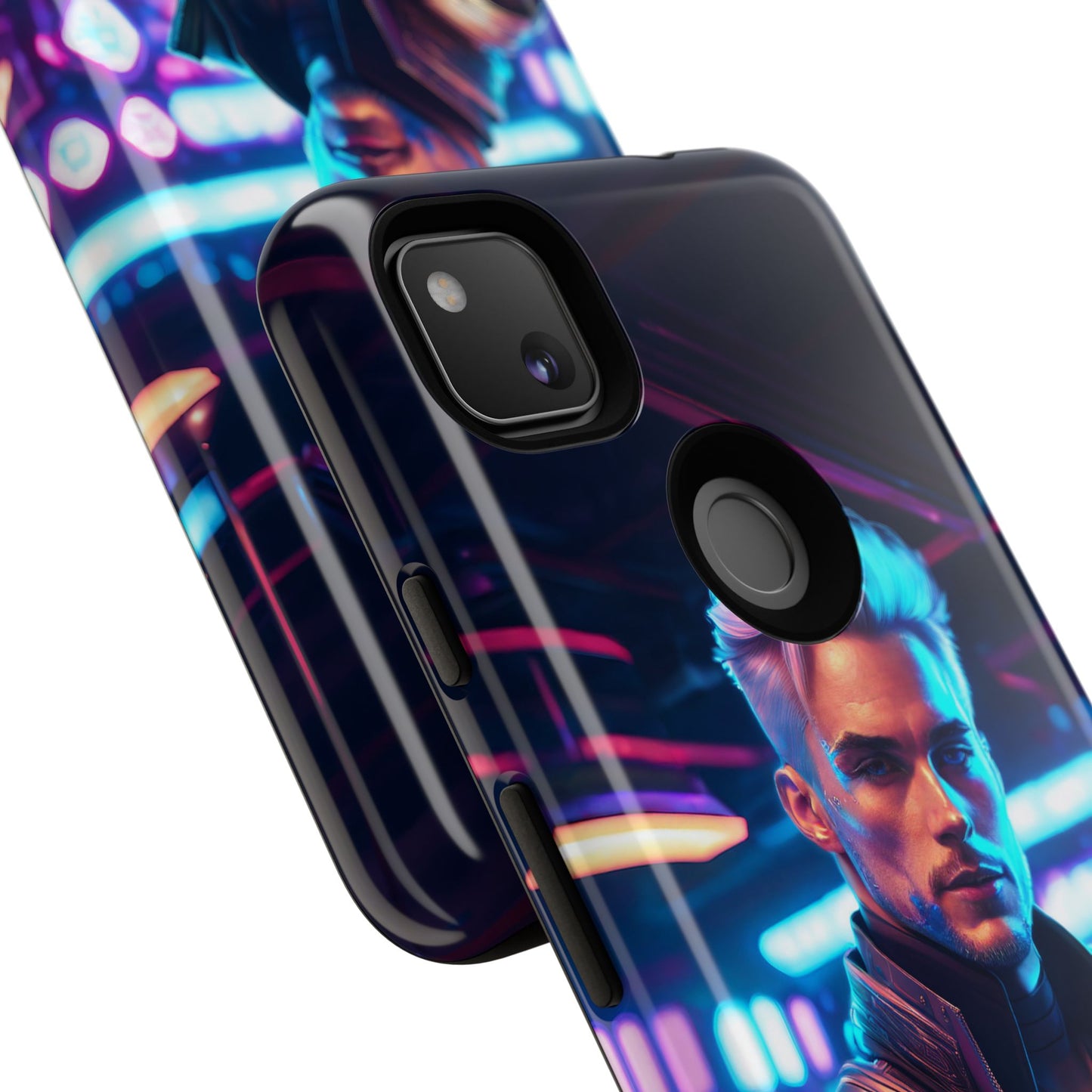 Futuristic Cyberpunk Male Cell Phone Case 008