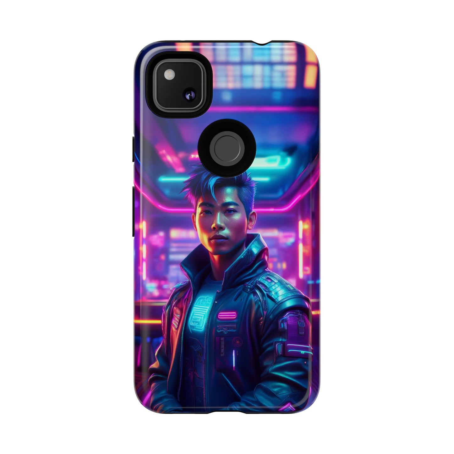 Futuristic Cyberpunk Male Cell Phone Case 012