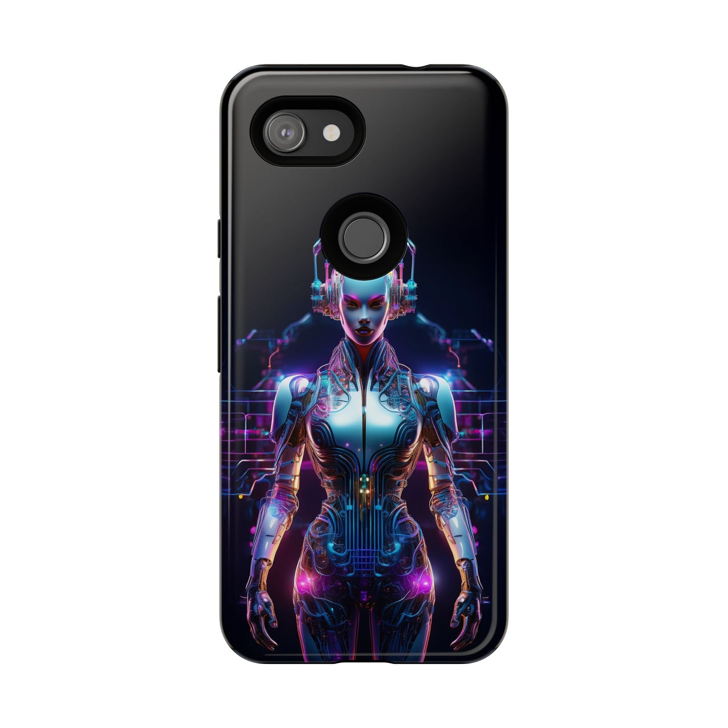 Futuristic Human Android Hybrid Cell Phone Case 001