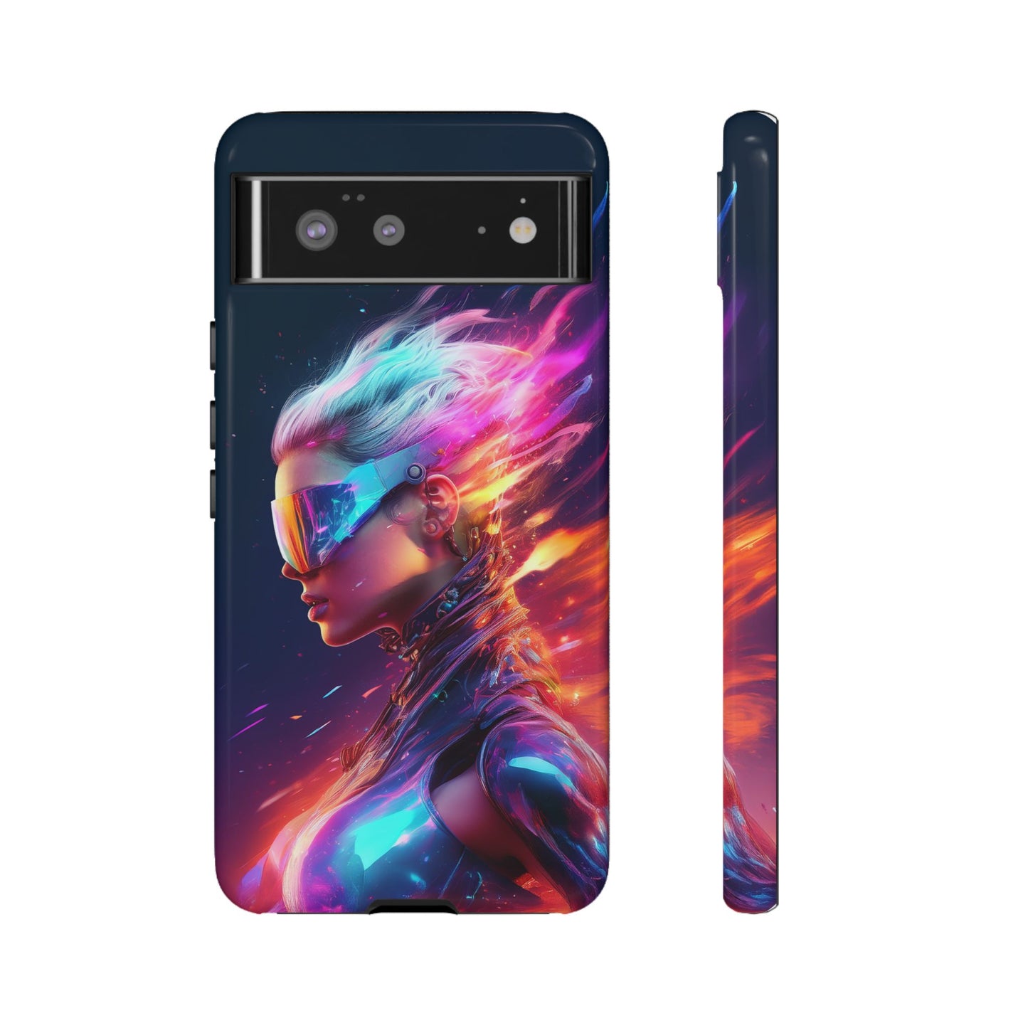 Futuristic Cyberpunk Female Cell Phone Case 025