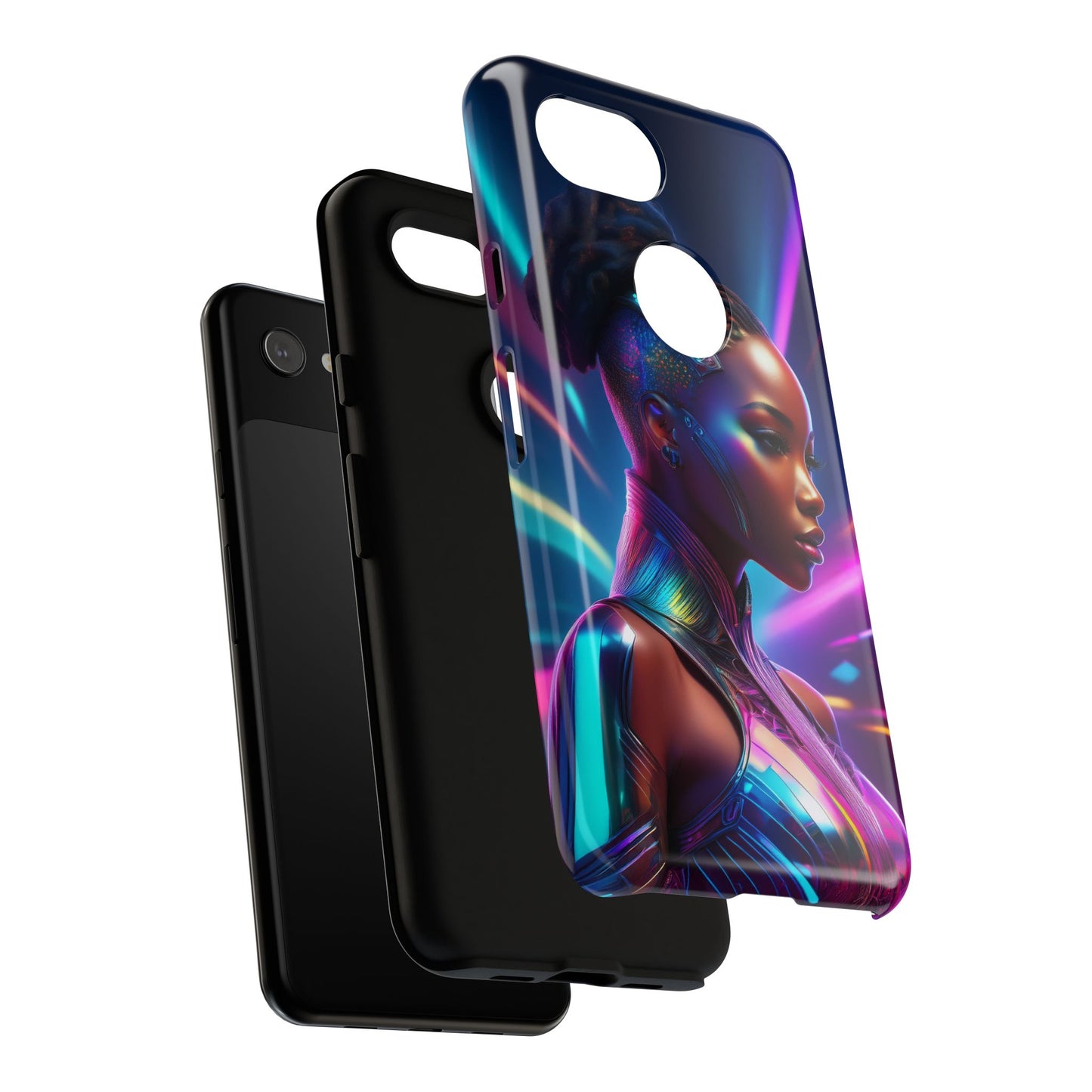 Futuristic Cyberpunk Female Cell Phone Case 014