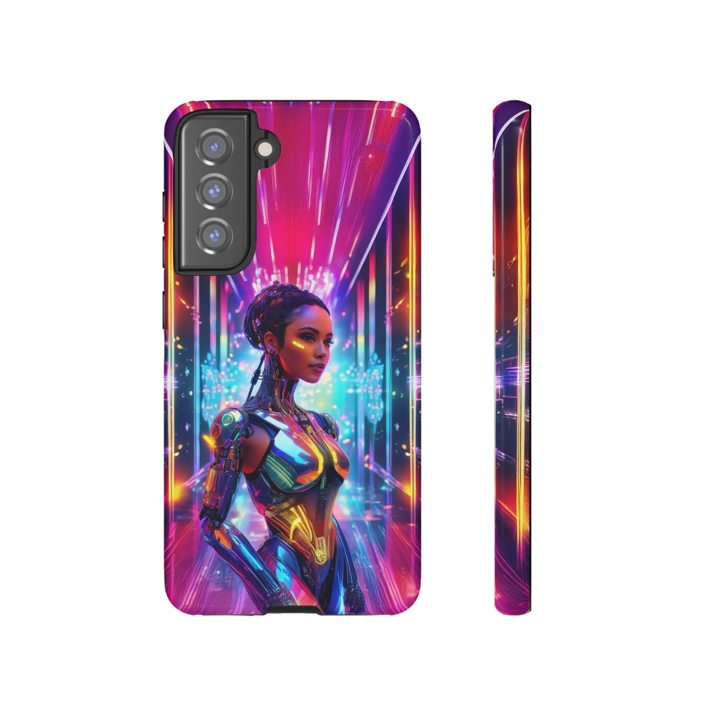 Futuristic Human Android Hybrid Cell Phone Case 006