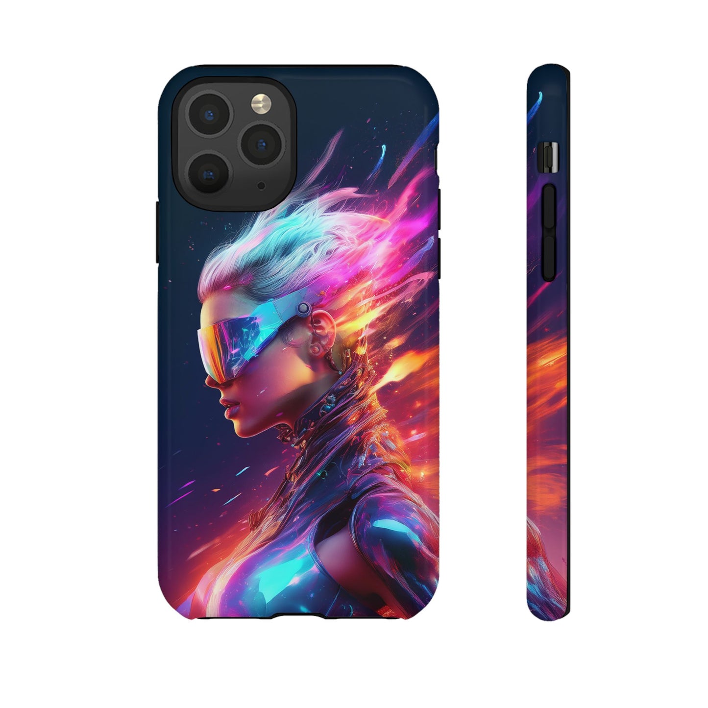 Futuristic Cyberpunk Female Cell Phone Case 025