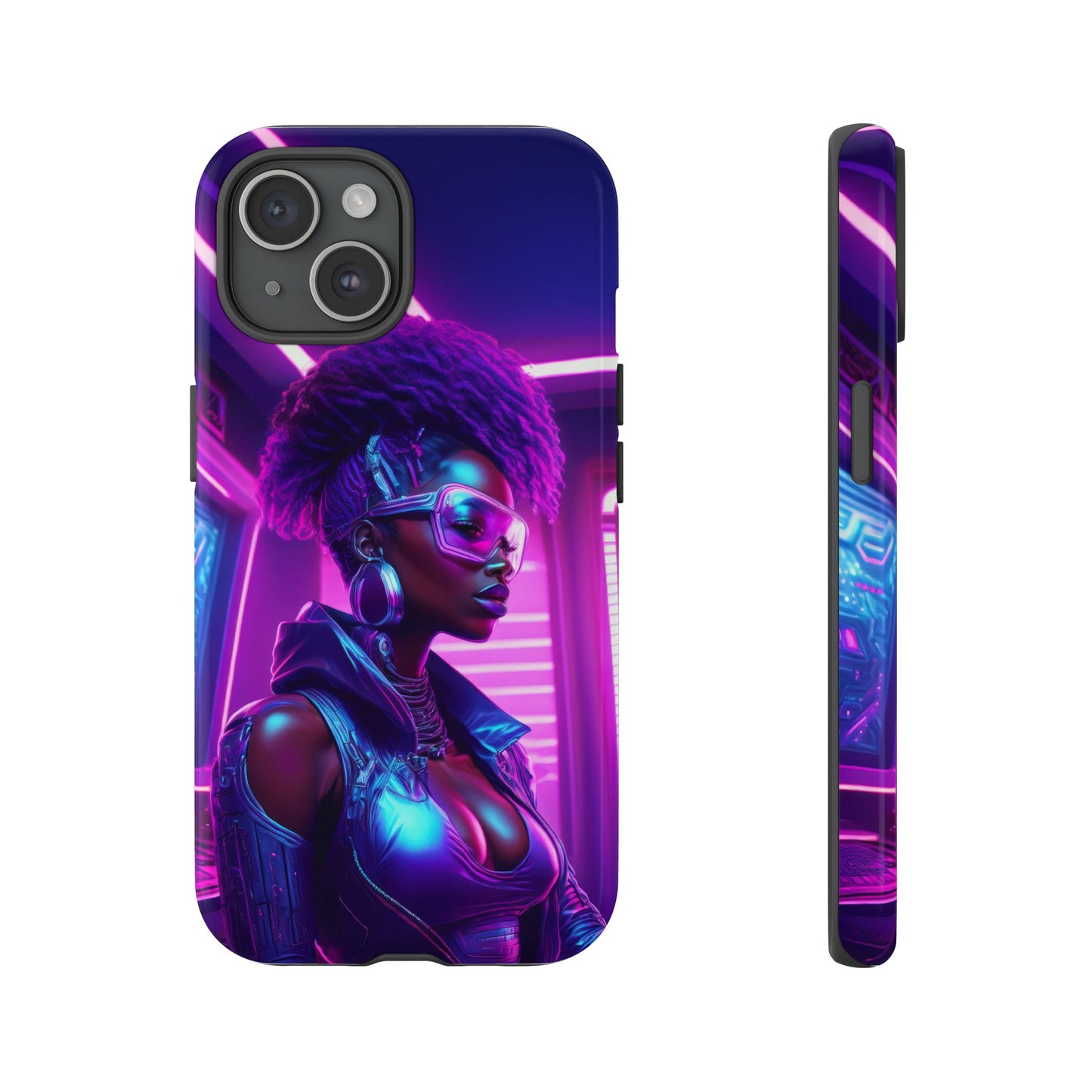 Futuristic Cyberpunk Female Cell Phone Case 004