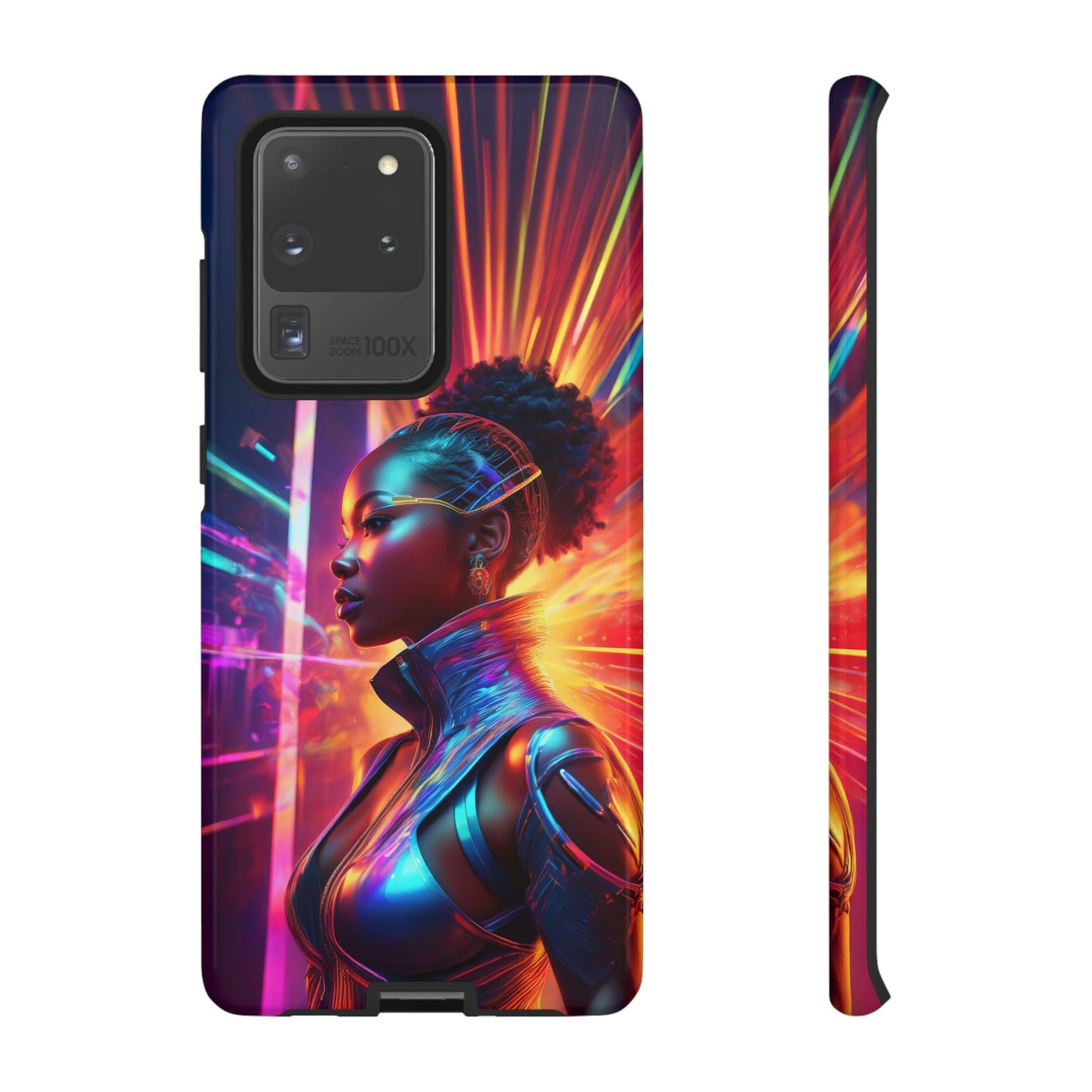 Futuristic Cyberpunk Female Cell Phone Case 001