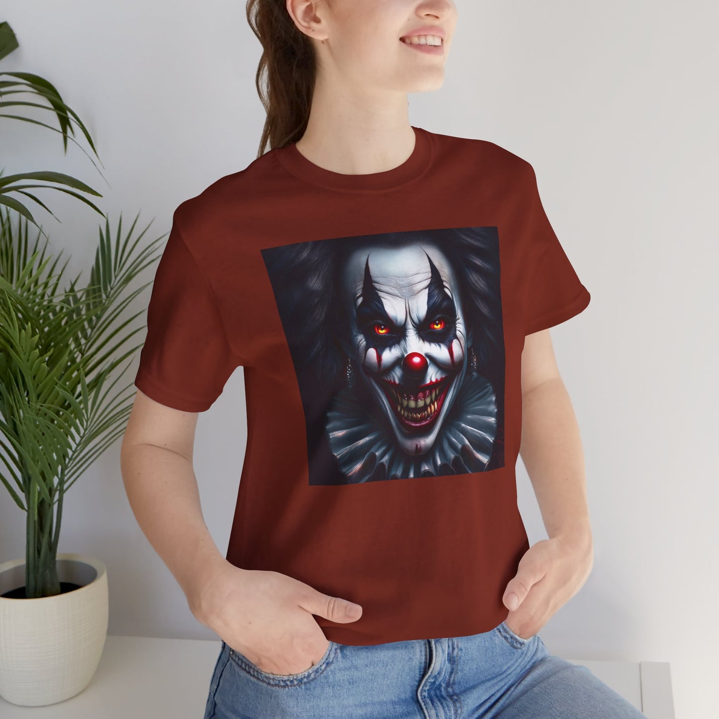 Nightmare Clown Halloween Shirt – Evil Clown Face Tee for Scary Halloween Vibes