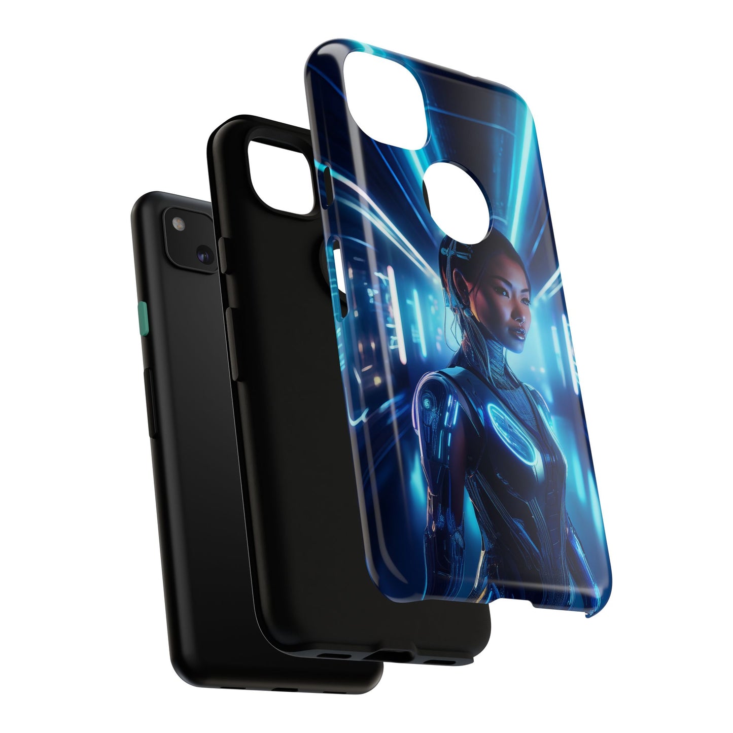 Futuristic Human Android Hybrid Cell Phone Case 004