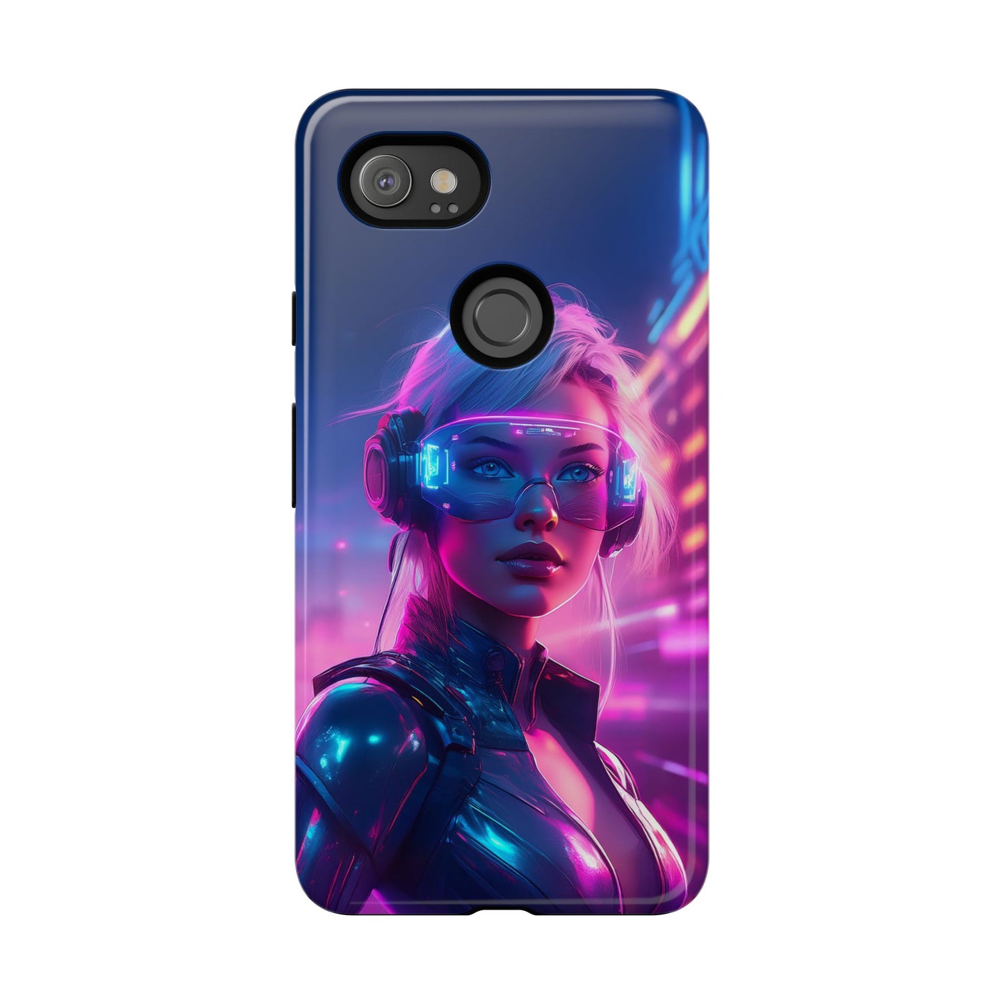 Futuristic Cyberpunk Female Cell Phone Case 029