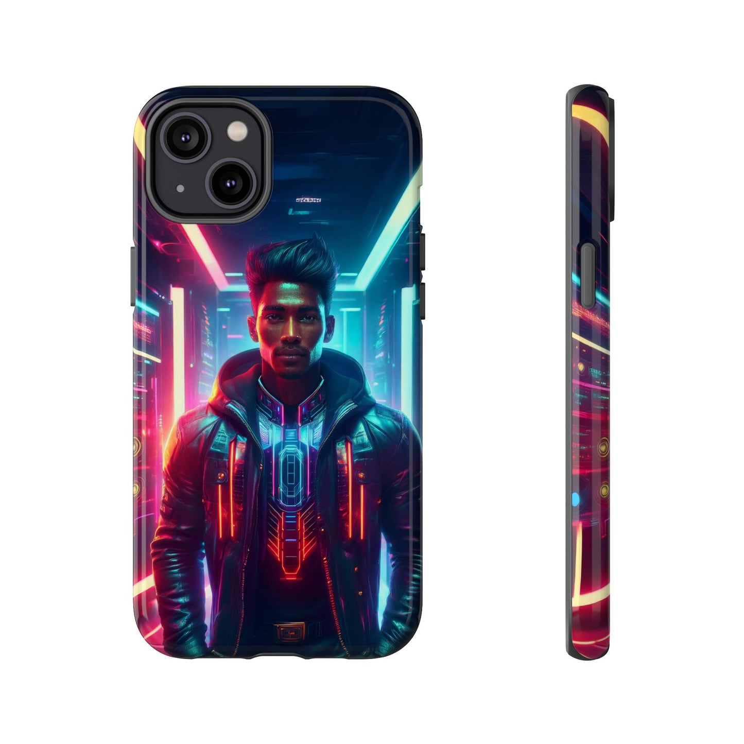 Futuristic Cyberpunk Male Cell Phone Case 001