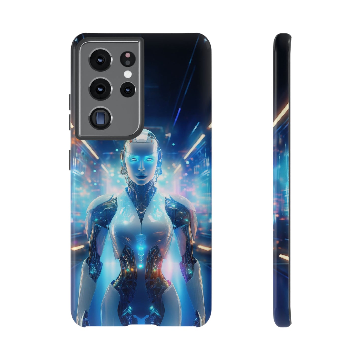 Futuristic Human Android Hybrid Cell Phone Case 012