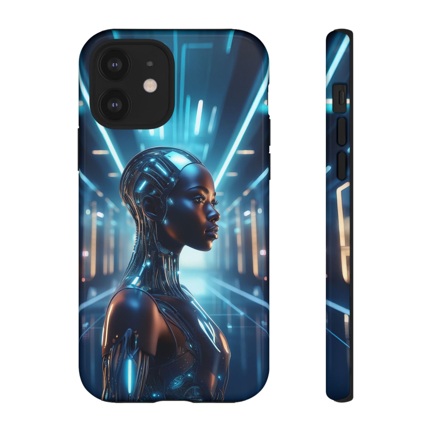 Futuristic Human Android Hybrid Cell Phone Case 003