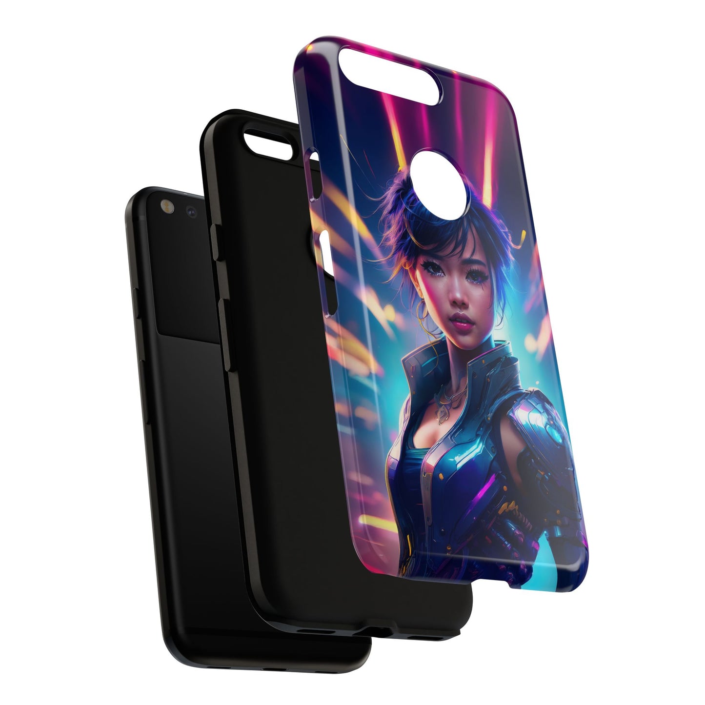 Futuristic Cyberpunk Female Cell Phone Case 024