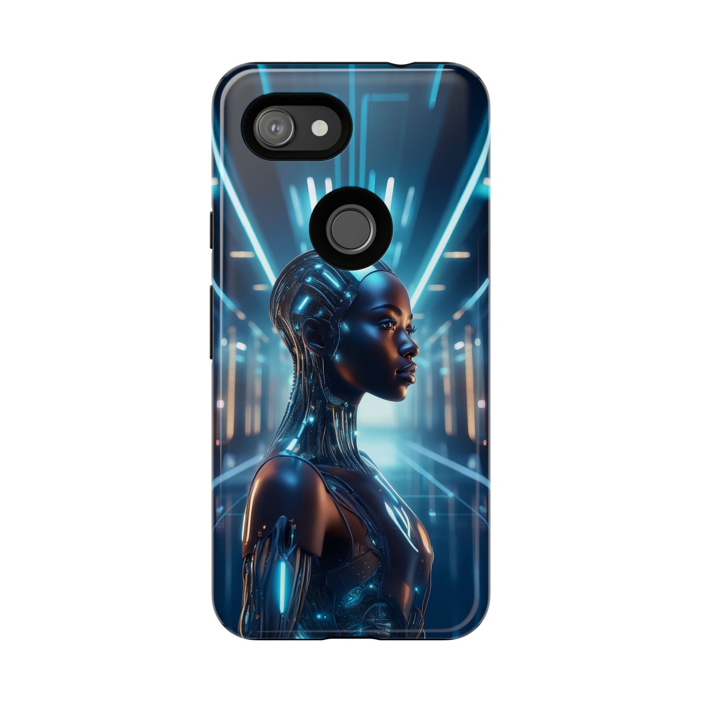 Futuristic Human Android Hybrid Cell Phone Case 003