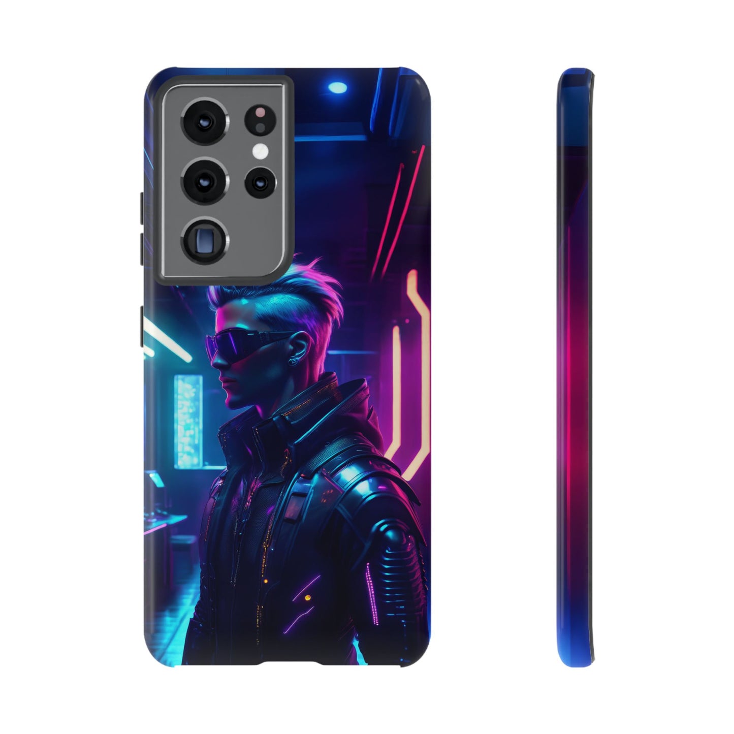 Futuristic Cyberpunk Male Cell Phone Case 002