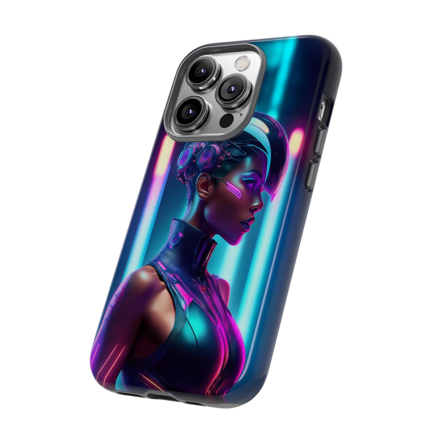 Futuristic Cyberpunk Female Cell Phone Case 021