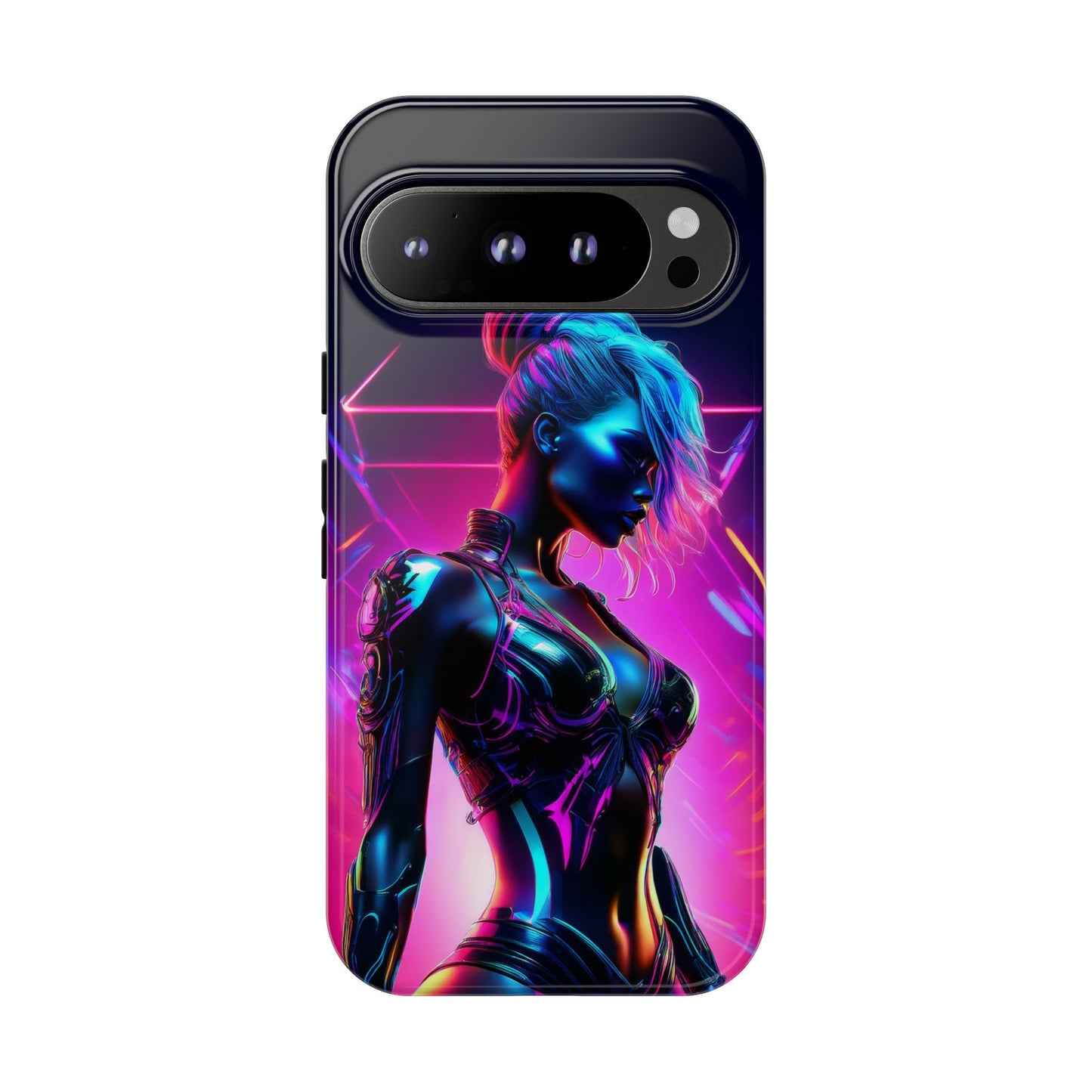 Futuristic Cyberpunk Female Cell Phone Case 017