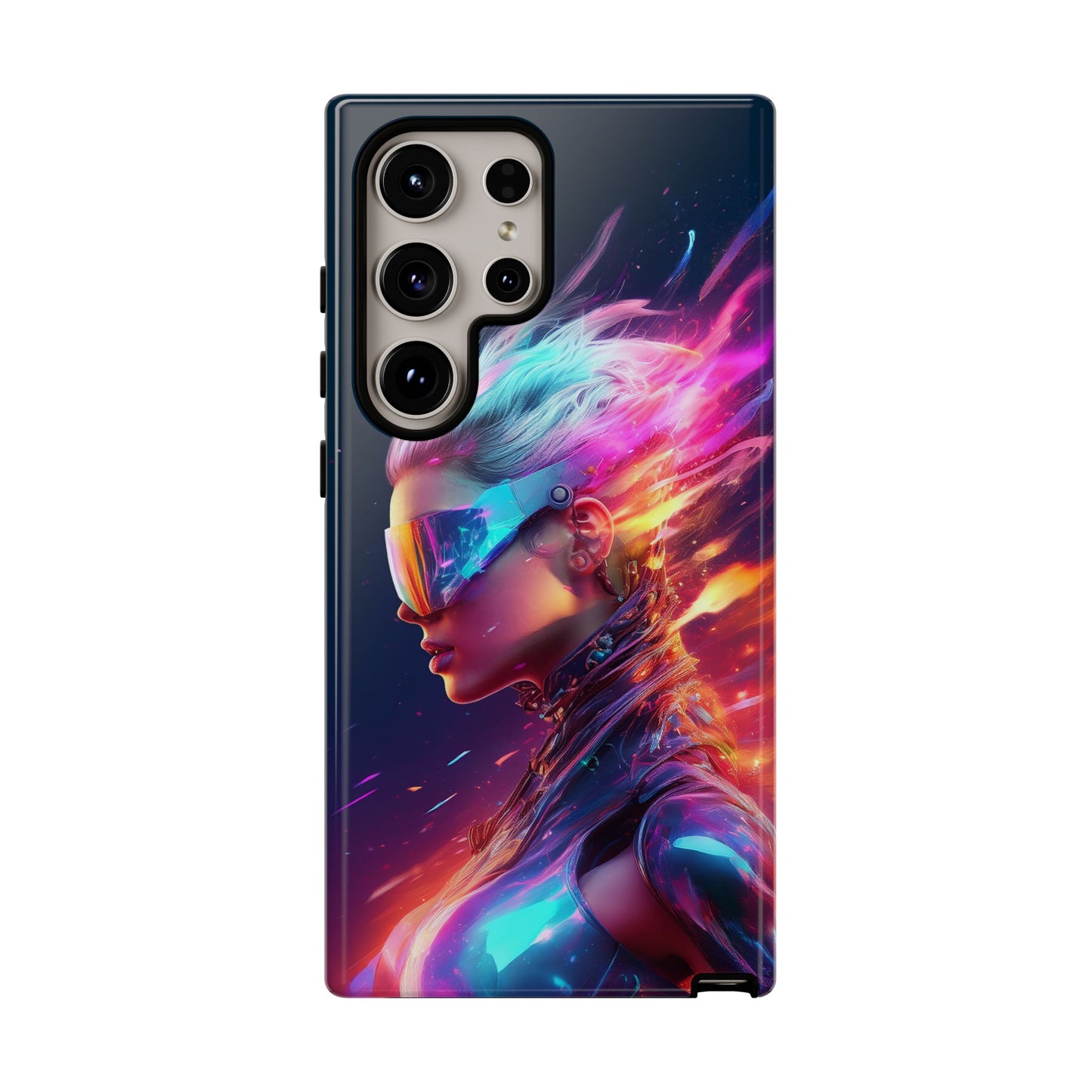 Futuristic Cyberpunk Female Cell Phone Case 025