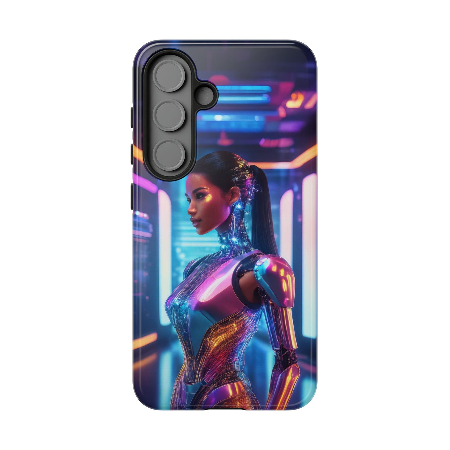 Futuristic Human Android Hybrid Cell Phone Case 016