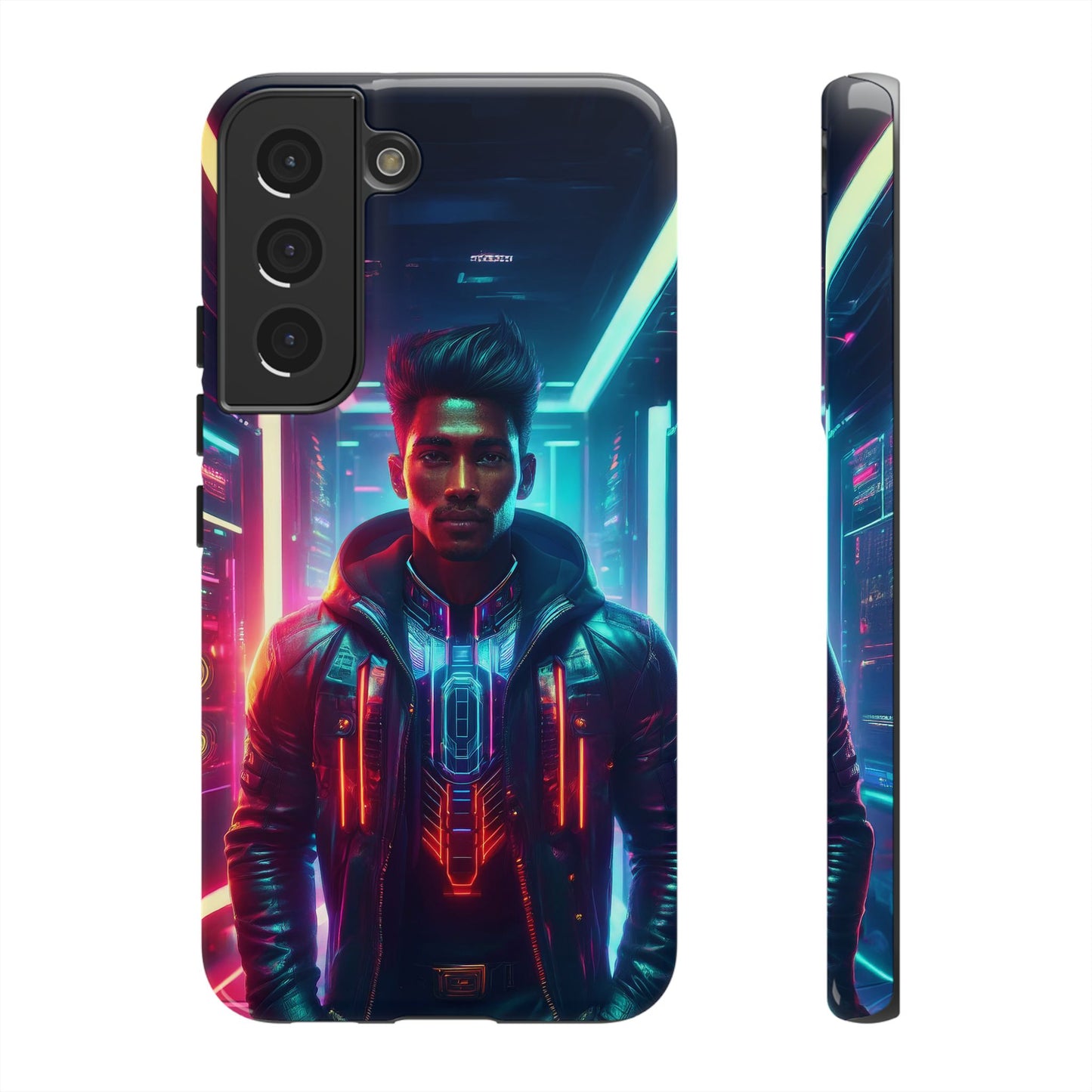 Futuristic Cyberpunk Male Cell Phone Case 001