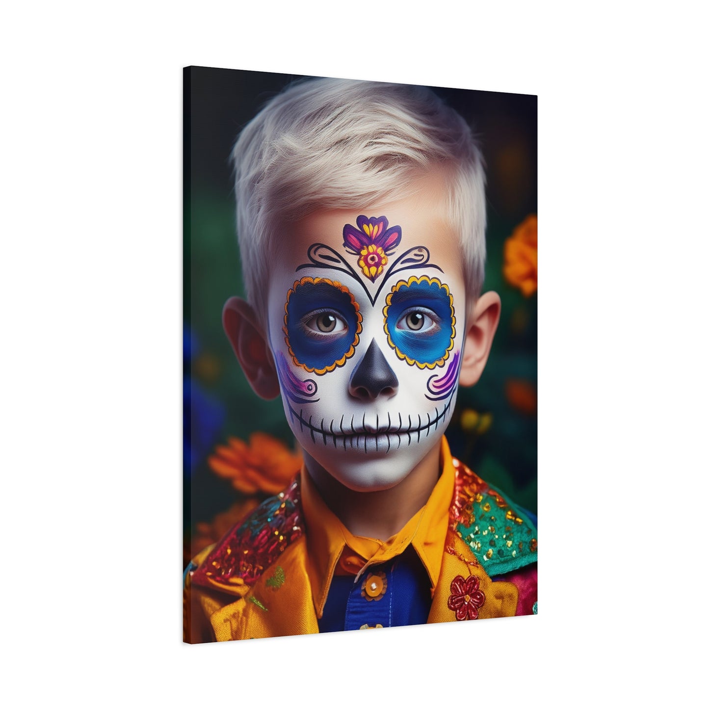 Dia de los Muertos Canvas Art | Day of the Dead - Stretched Matte Wall Decor 015