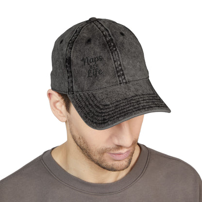 Naps Are Life Vintage Hat – Embroidered Funny Sleep Hat for Lazy Legends