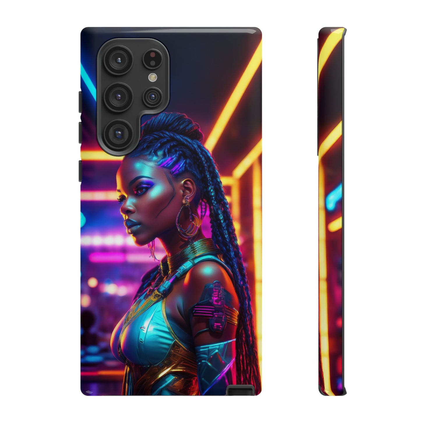 Futuristic Cyberpunk Female Cell Phone Case 006