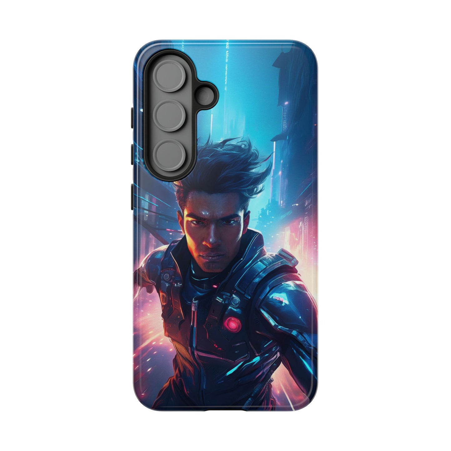 Futuristic Cyberpunk Male Cell Phone Case 017