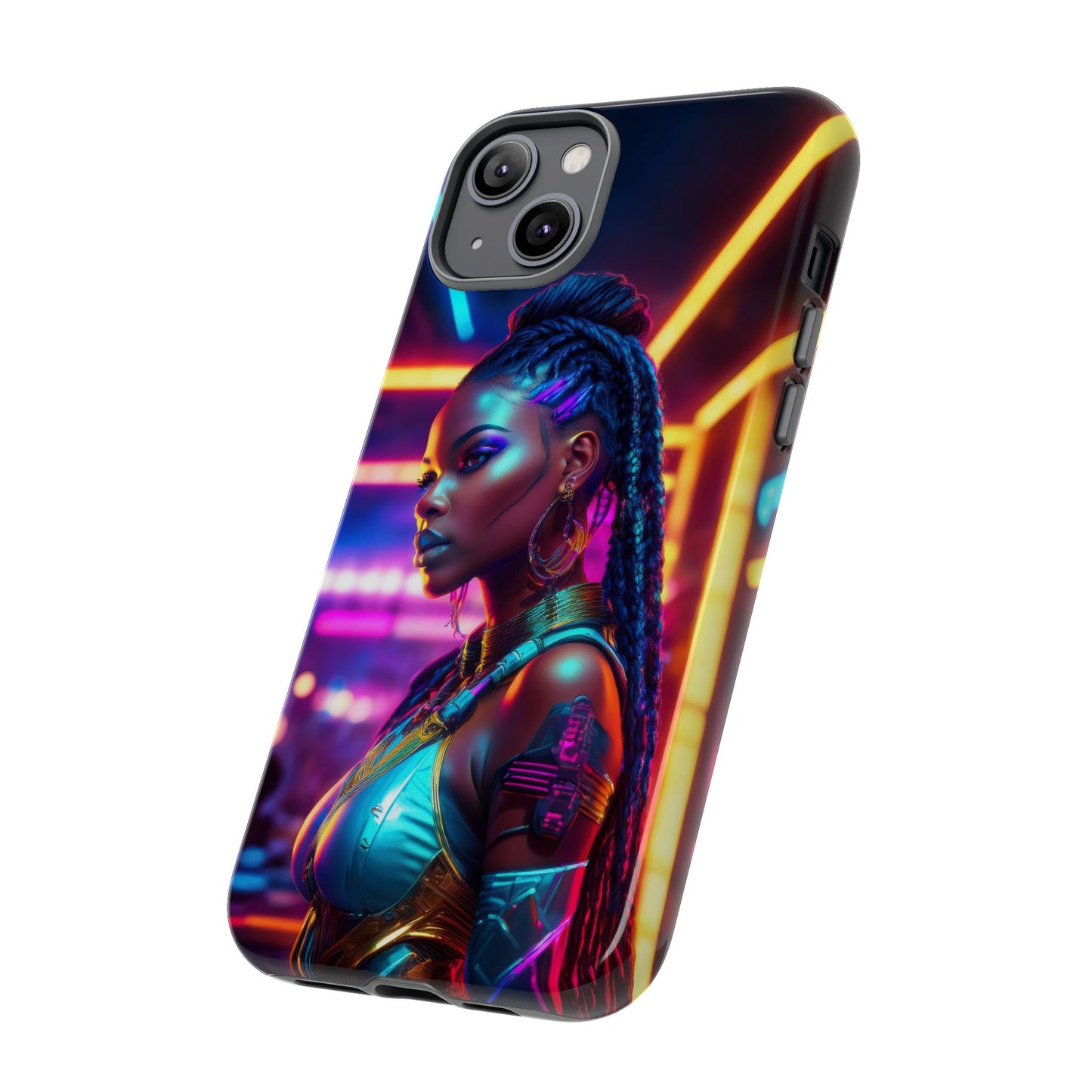 Futuristic Cyberpunk Female Cell Phone Case 006