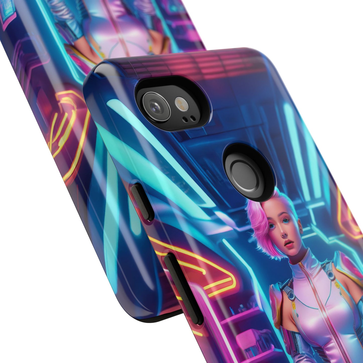 Futuristic Cyberpunk Female Cell Phone Case 002