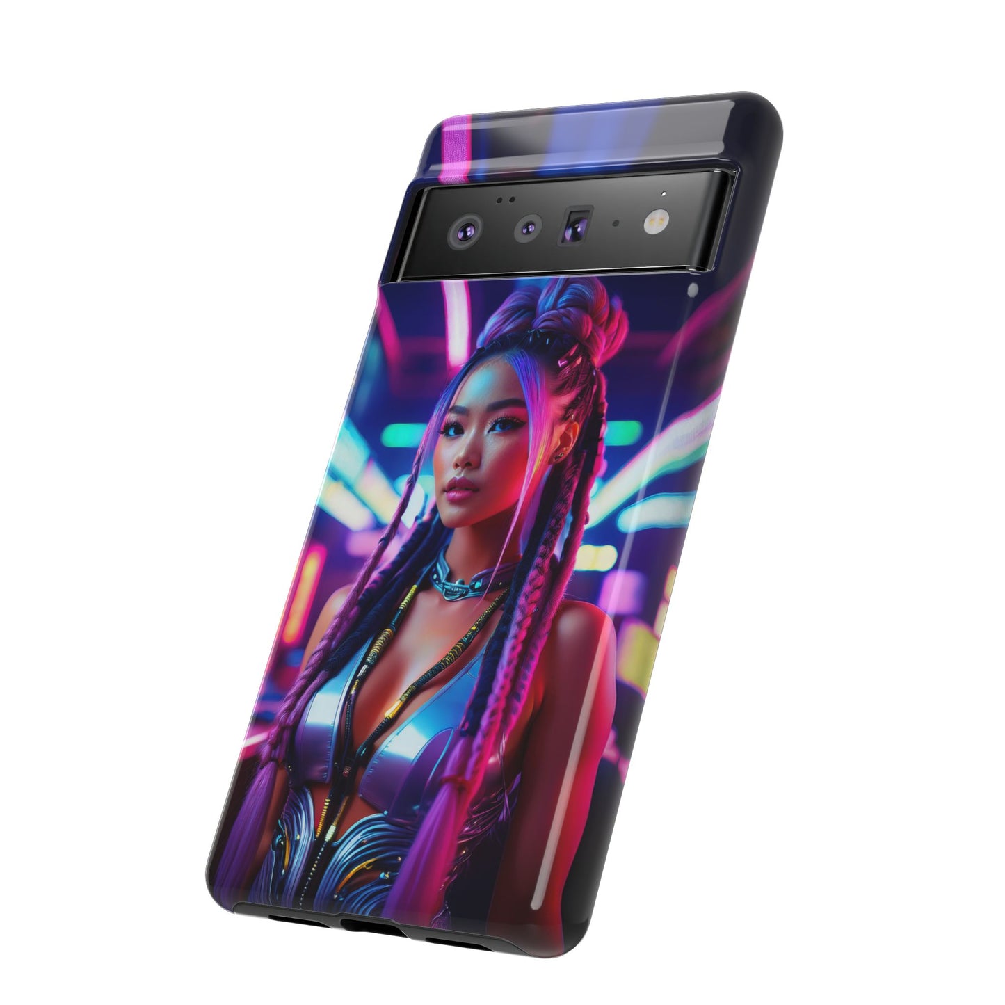 Futuristic Cyberpunk Female Cell Phone Case 008