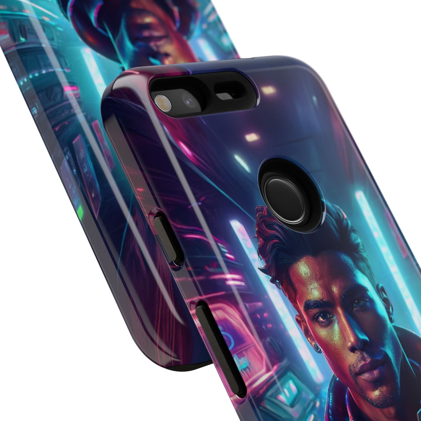 Futuristic Cyberpunk Male Cell Phone Case 007