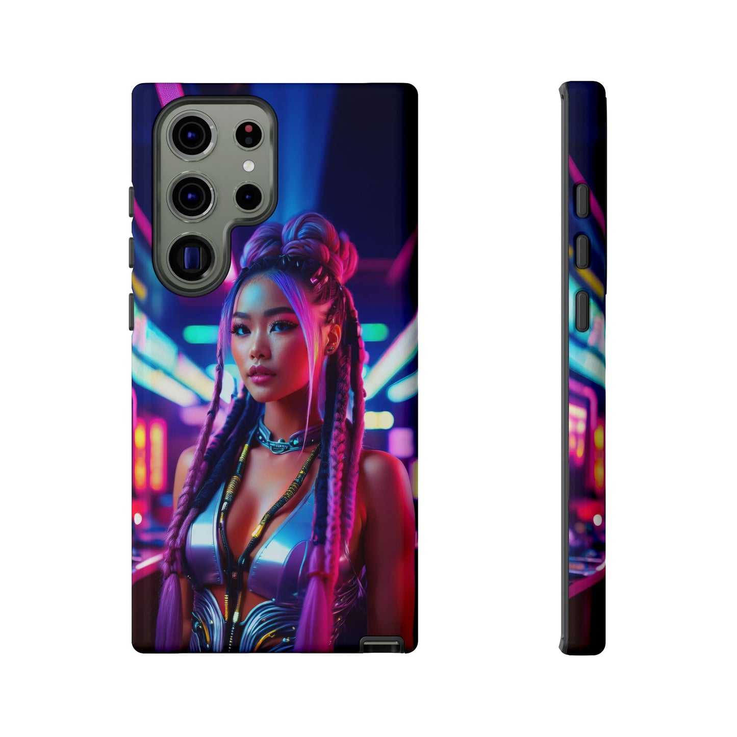 Futuristic Cyberpunk Female Cell Phone Case 008