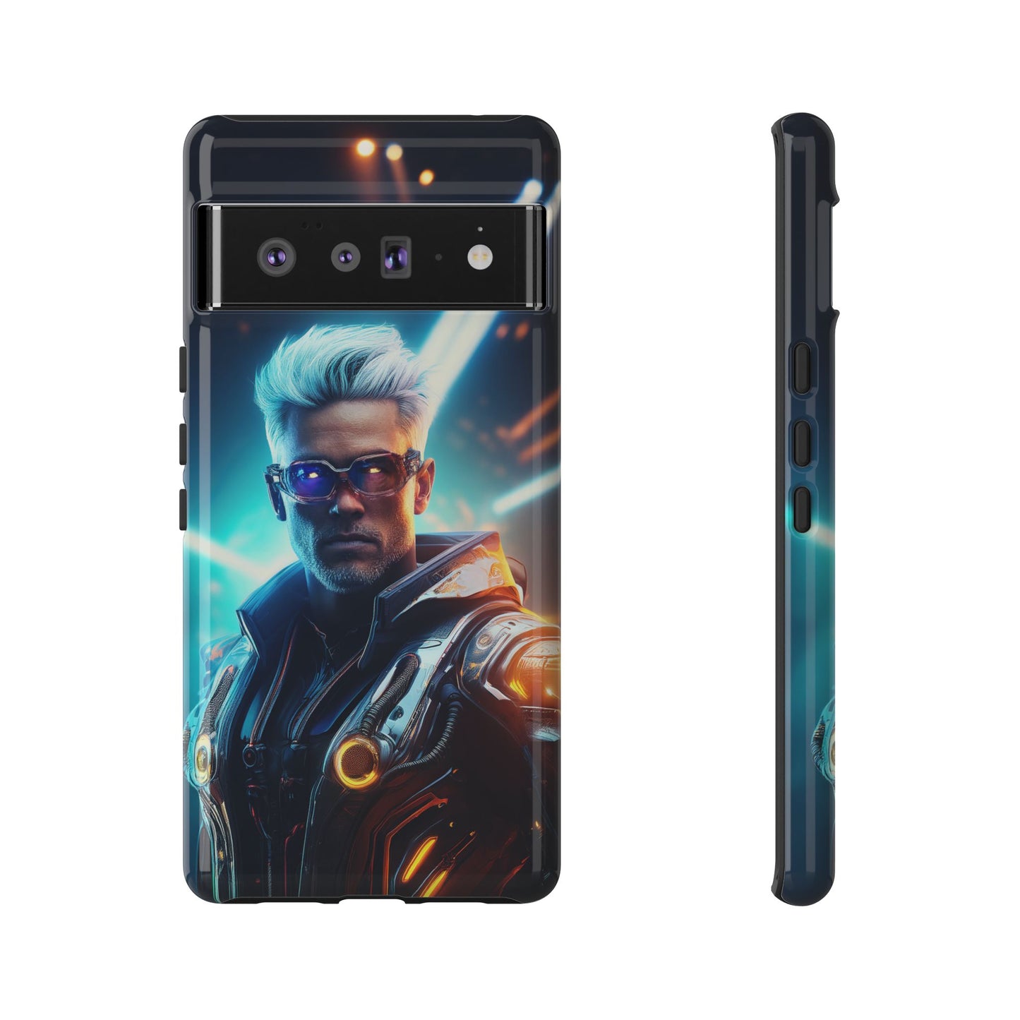 Futuristic Cyberpunk Male Cell Phone Case 013