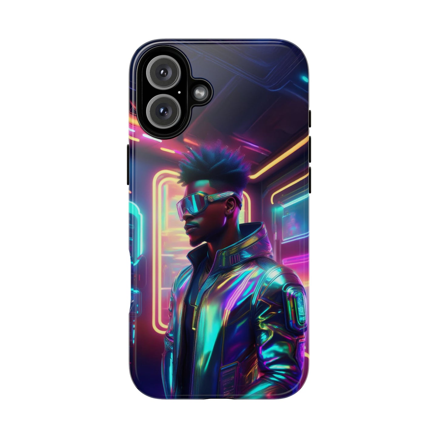 Futuristic Cyberpunk Male Cell Phone Case 004