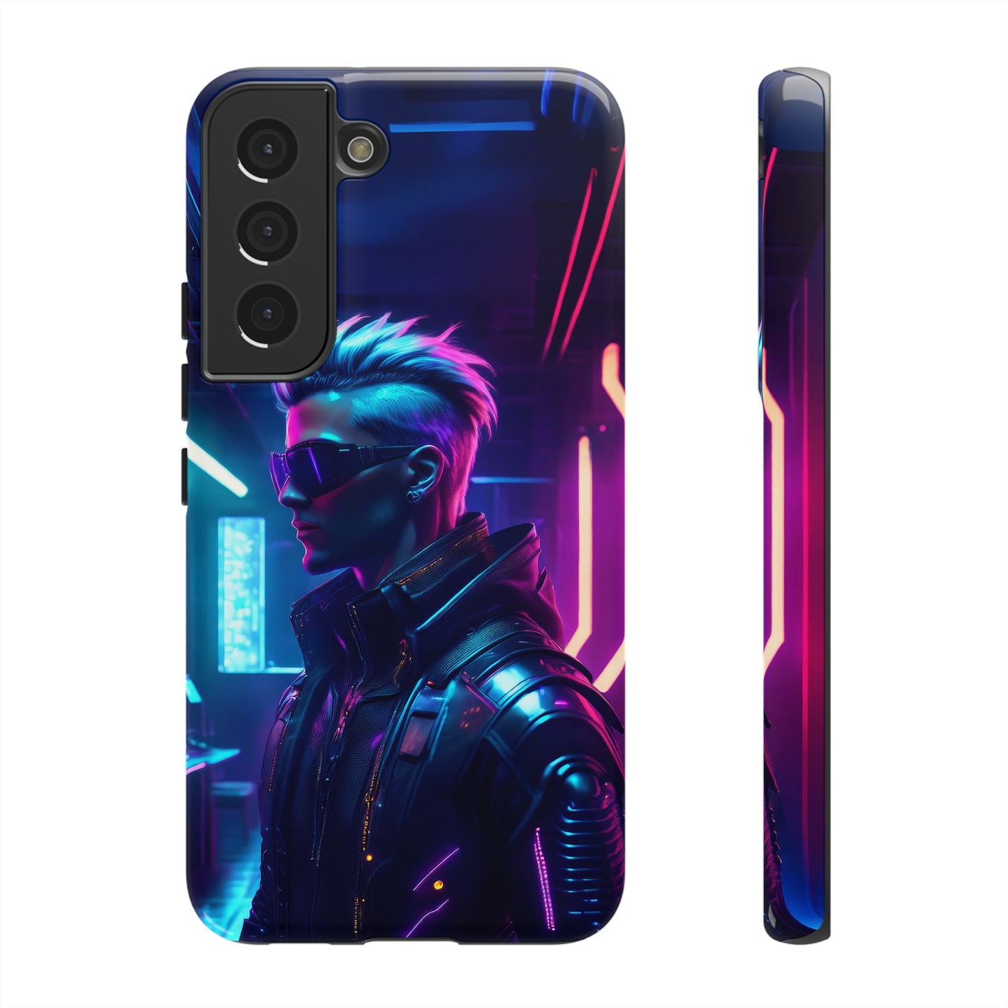 Futuristic Cyberpunk Male Cell Phone Case 002