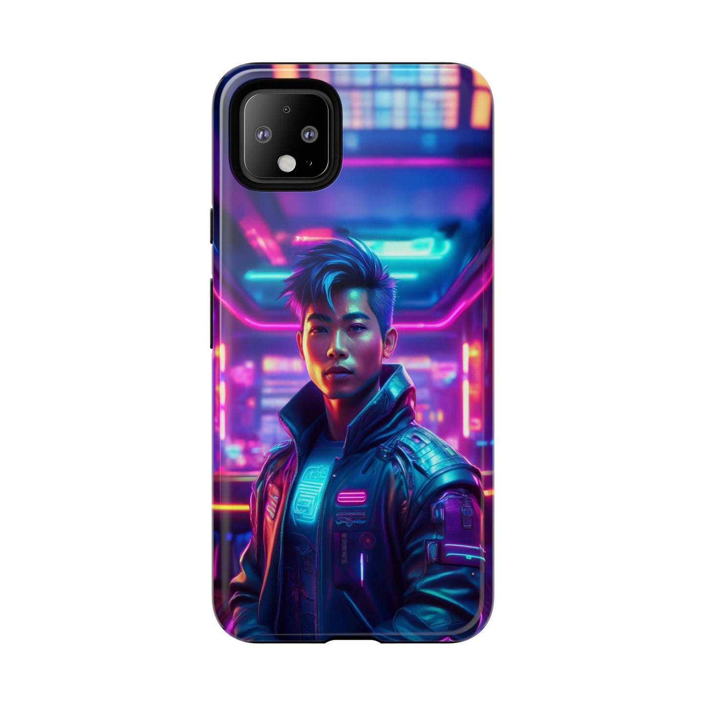 Futuristic Cyberpunk Male Cell Phone Case 012