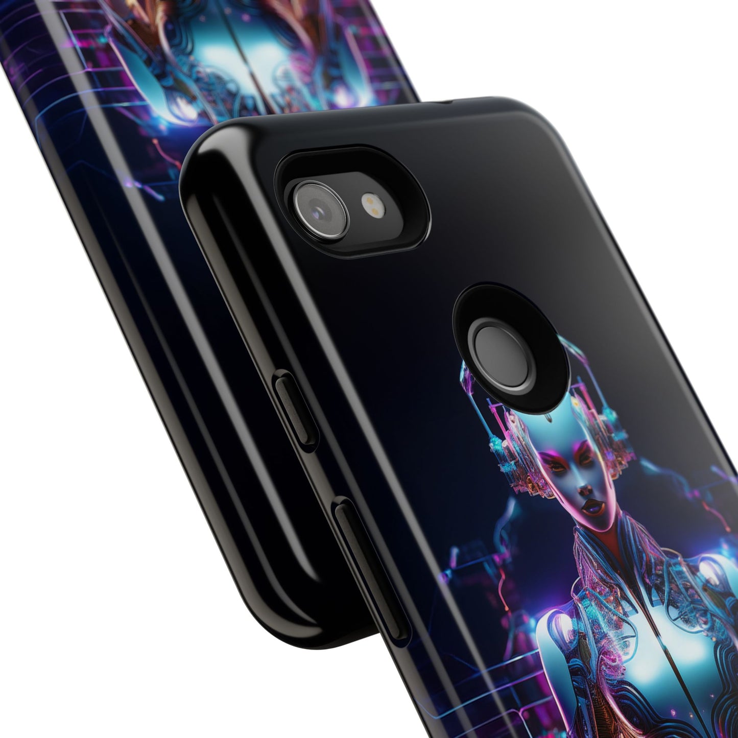 Futuristic Human Android Hybrid Cell Phone Case 001