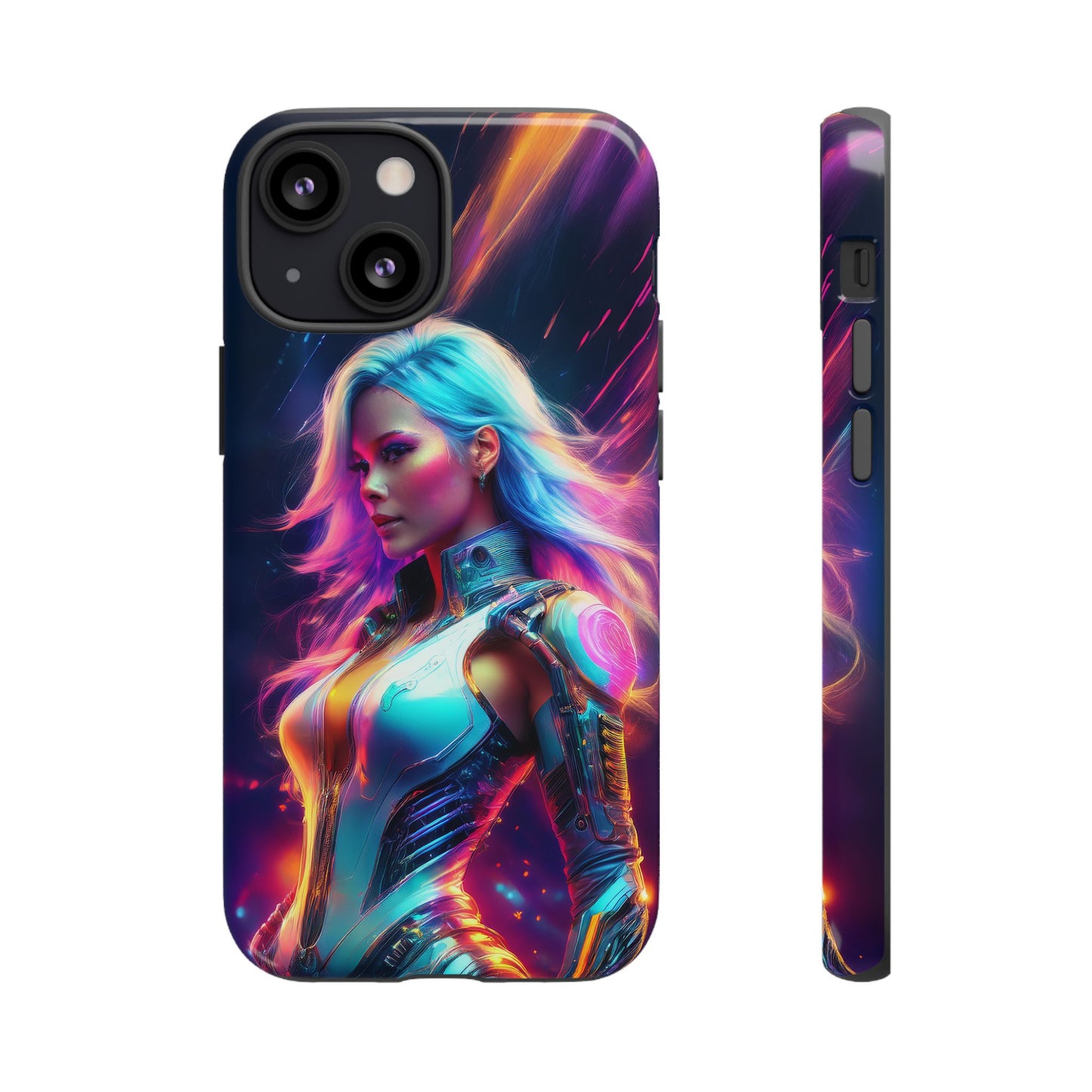 Futuristic Cyberpunk Female Cell Phone Case 012