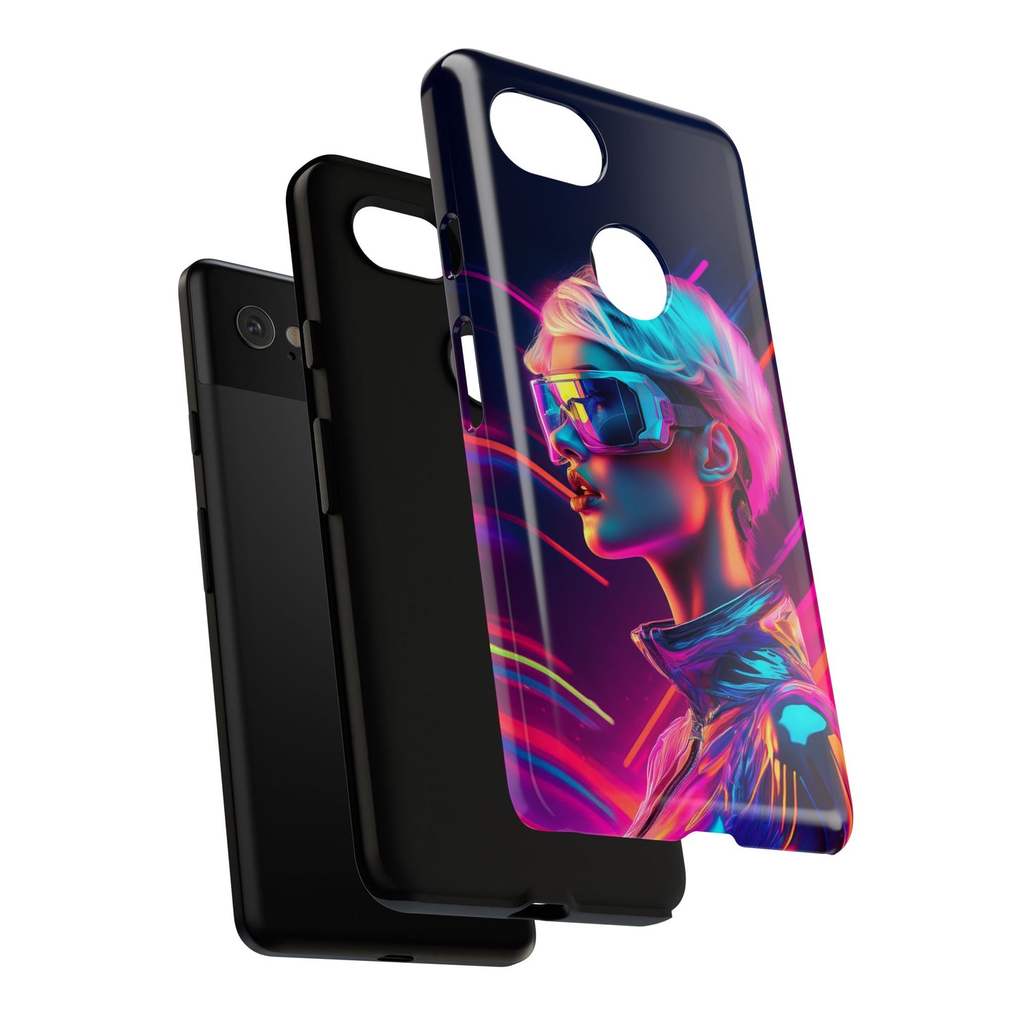 Futuristic Cyberpunk Female Cell Phone Case 031