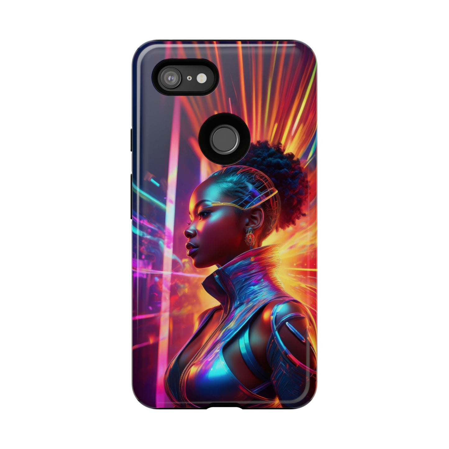 Futuristic Cyberpunk Female Cell Phone Case 001