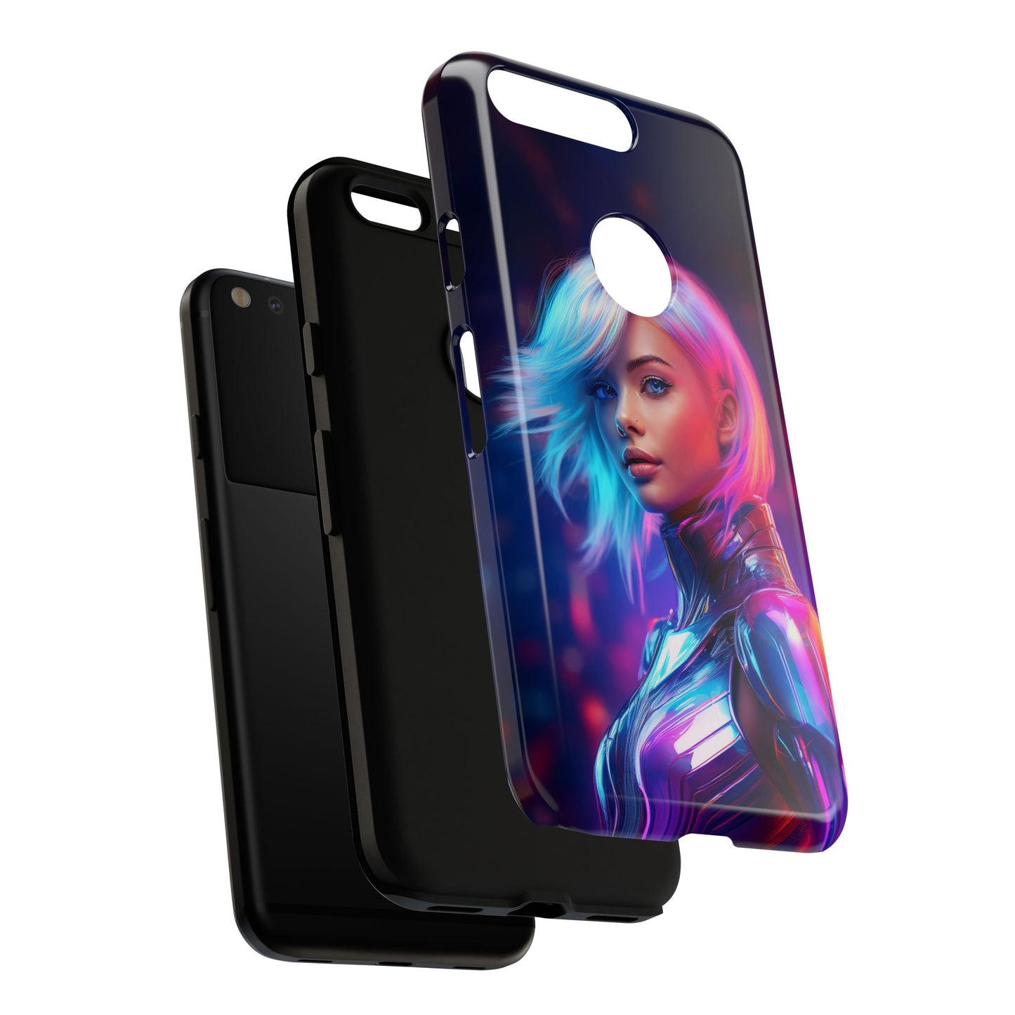 Futuristic Cyberpunk Female Cell Phone Case 028