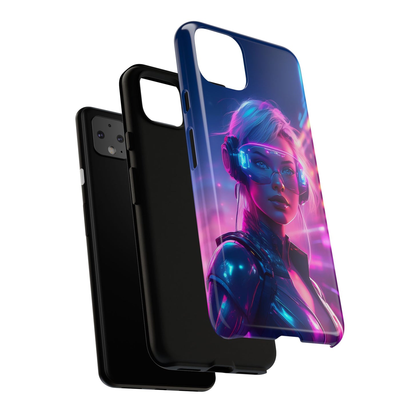 Futuristic Cyberpunk Female Cell Phone Case 029