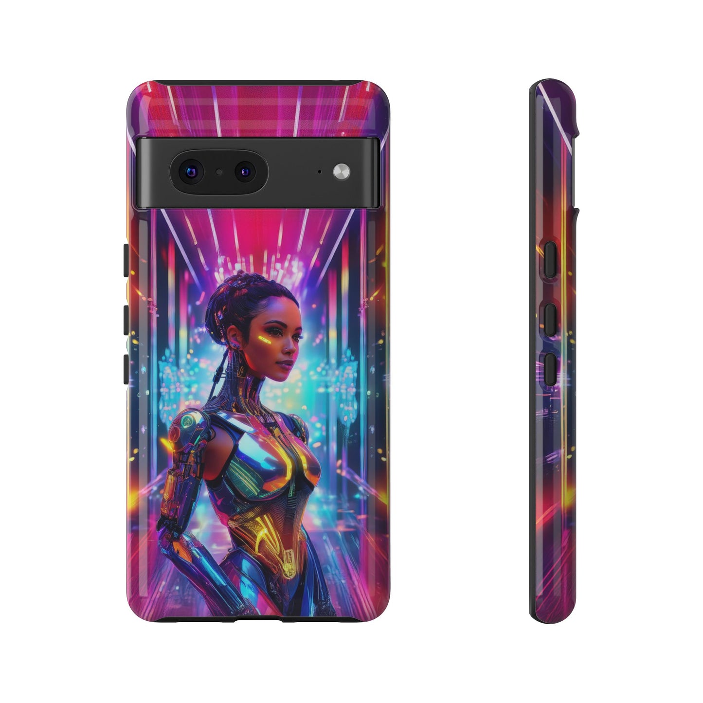 Futuristic Human Android Hybrid Cell Phone Case 006