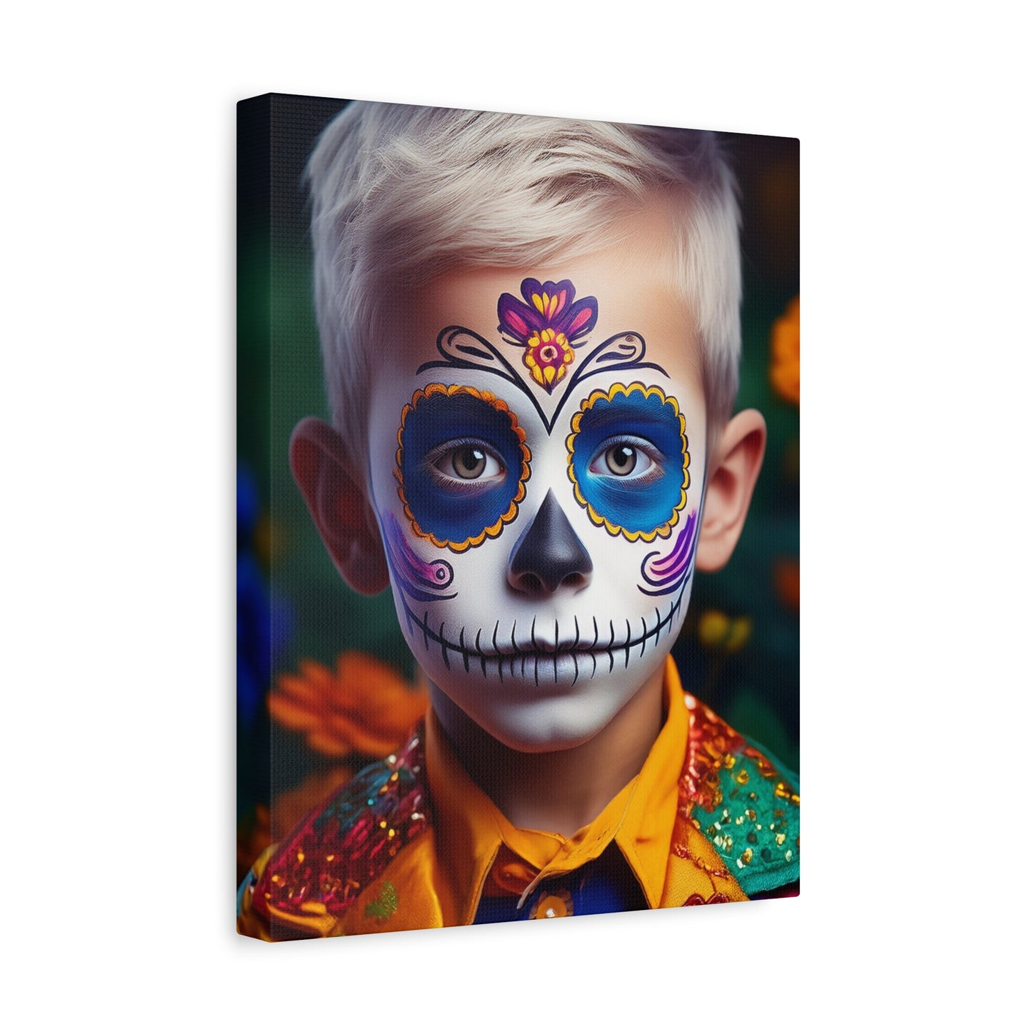 Dia de los Muertos Canvas Art | Day of the Dead - Stretched Matte Wall Decor 015