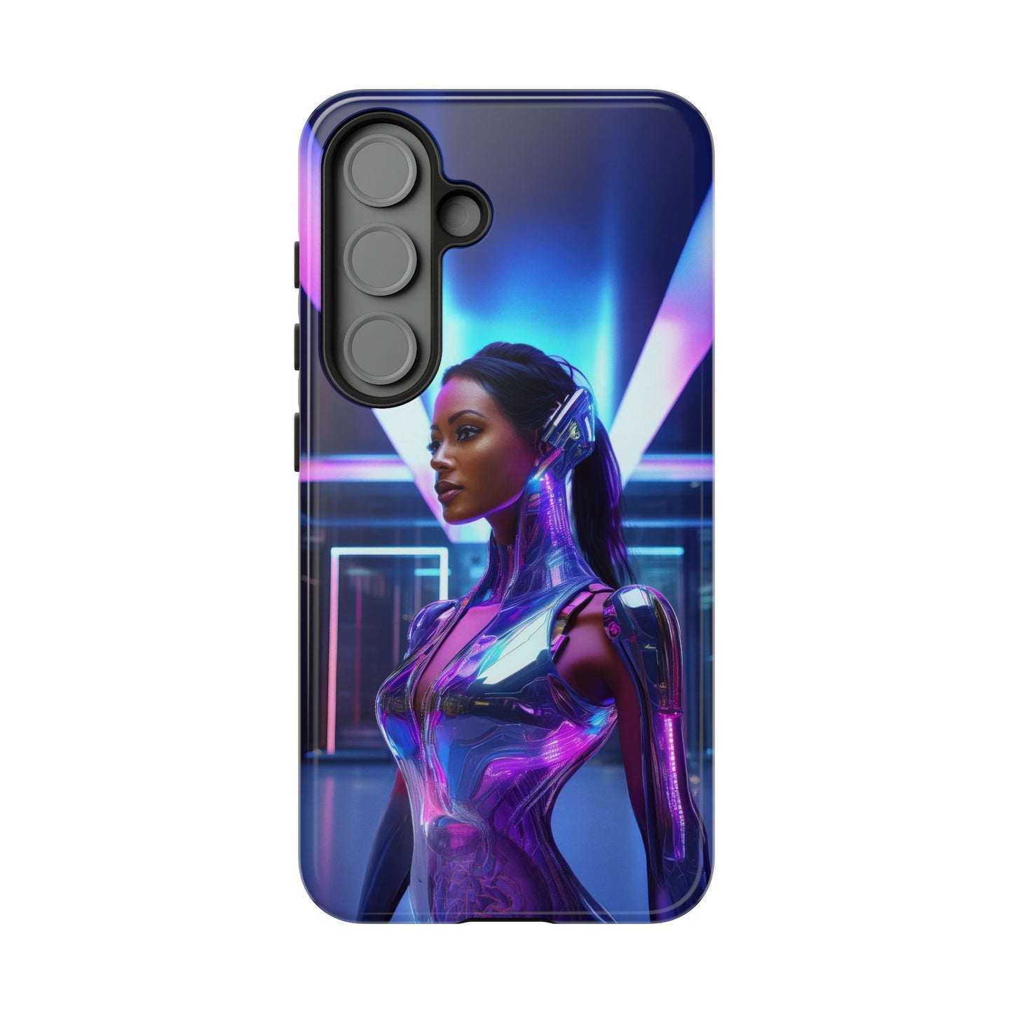 Futuristic Human Android Hybrid Cell Phone Case 017