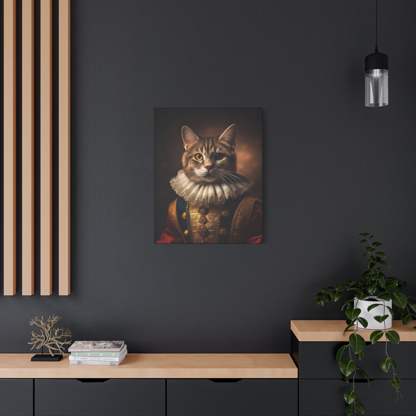 His Royal Feline Highness: The Duke of Purrington Canvas Art | Stretched Matte Wall Decor